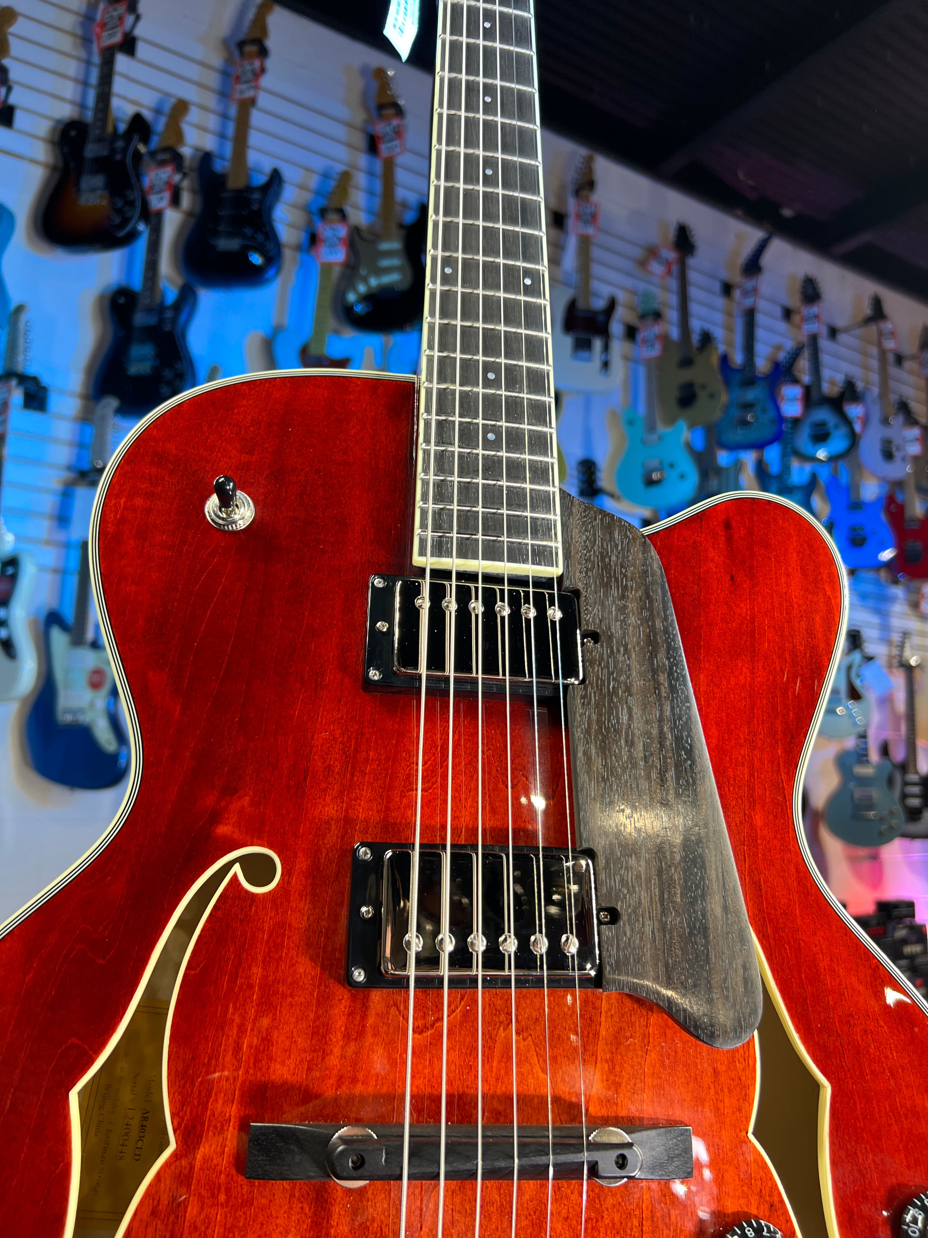 Eastman Guitars AR403CED Hollowbody Electric Guitar - Natural Auth Deal Free Ship! 448 GET PLEK’D!