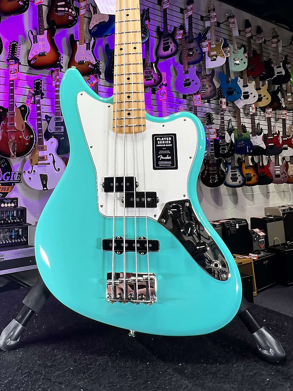 Fender Player Jaguar Bass - Sea Foam Green Auth Deal Free Ship! 866 *FREE PLEK WITH PURCHASE*