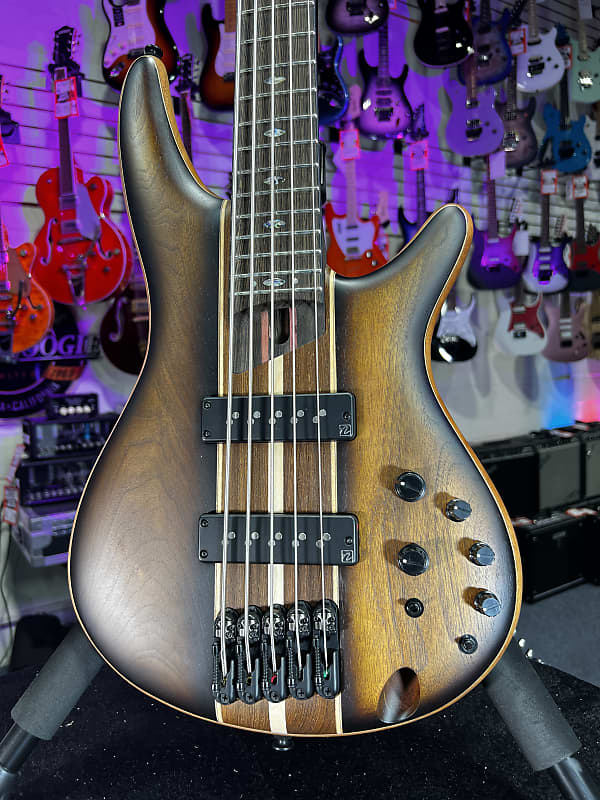 Ibanez Premium SR1355B 5-string Bass Guitar - Dual Mocha Burst Flat Auth Dealer Free Ship! 398 GET PLEK’D!