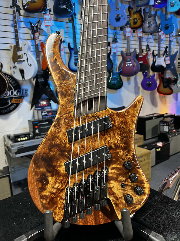 Ibanez EHB Ergonomic Headless 6-string Multi-scale Antique Brown Stained Low Gloss Auth Dealer! 583 GET PLEK’D!