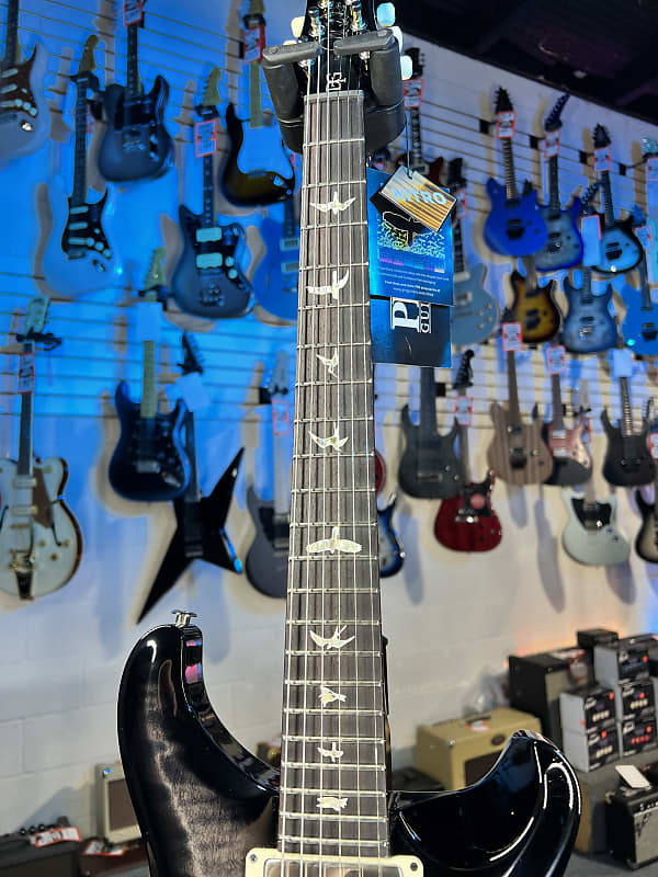 PRS DGT with Birds, Custom Color - Charcoal Smokeburst, Black Black, PRS Case, Signature Dealer 991