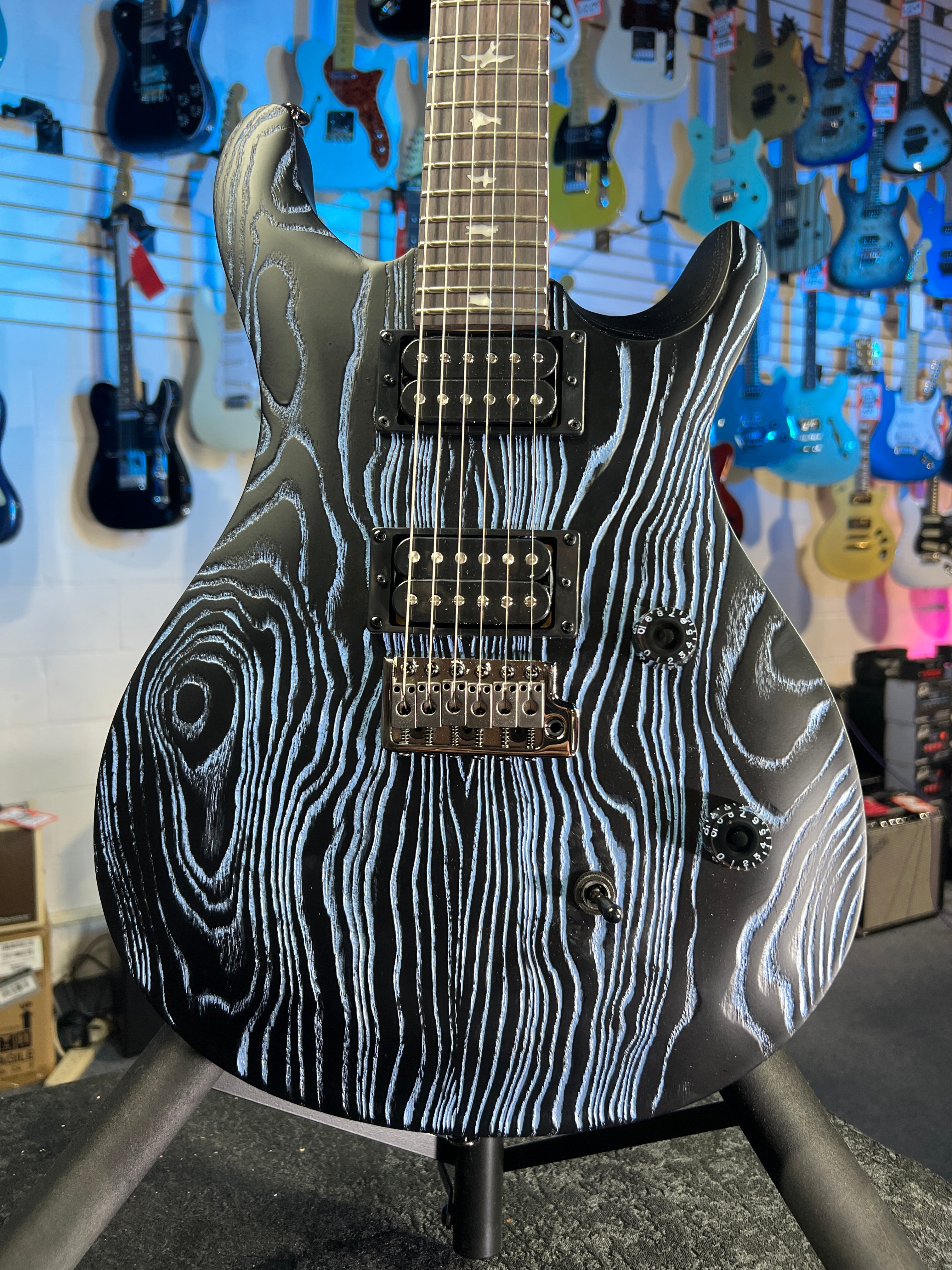 PRS SE Sandblasted CE 24 Limited - Blue Authorized Dealer! 405 GET PLEK’D