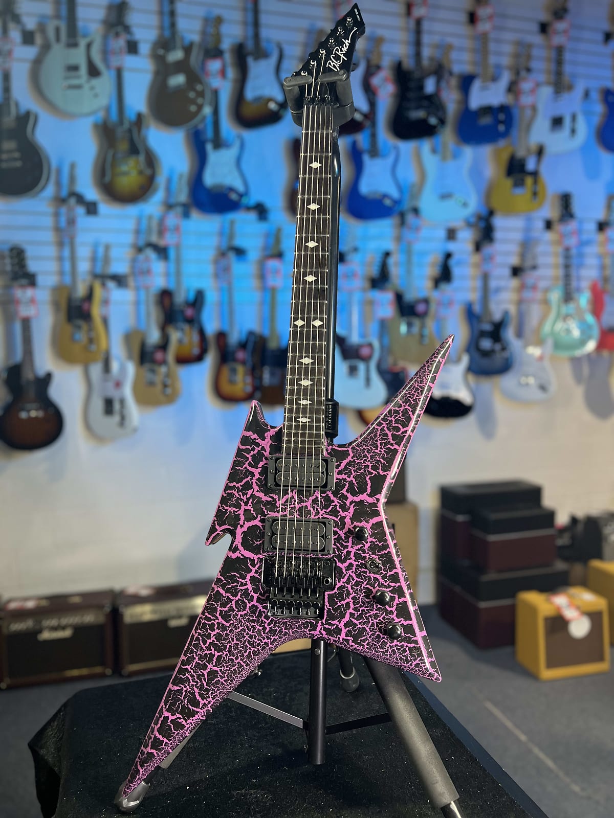 B.C. Rich Ironbird MK1 Legacy - Purple Crackle, Get Plek'd Free 348