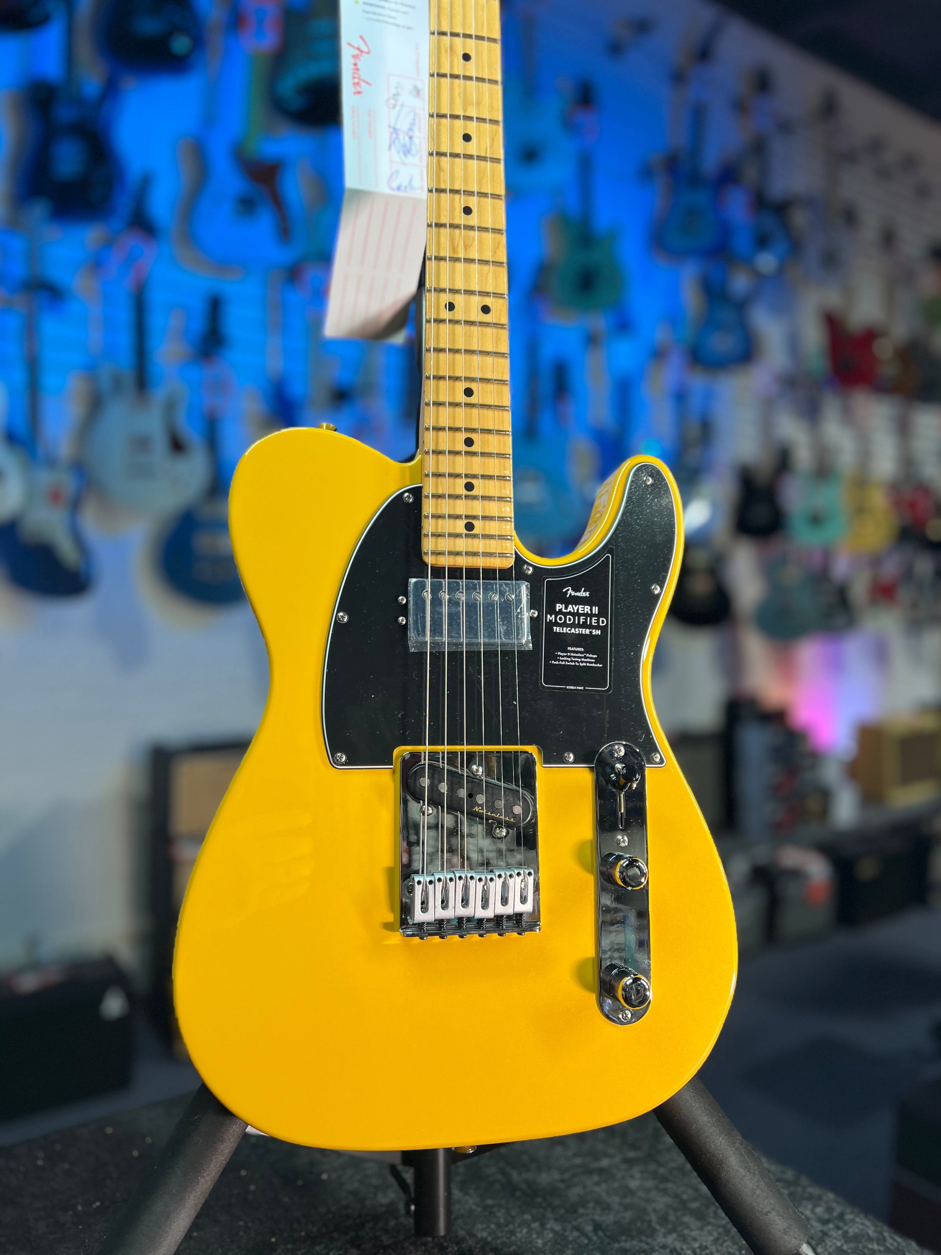 Fender Player II Modified Telecaster SH 2025 - Sunshine Yellow, with Fender Gig Bag, Free Plek and Setup, 482