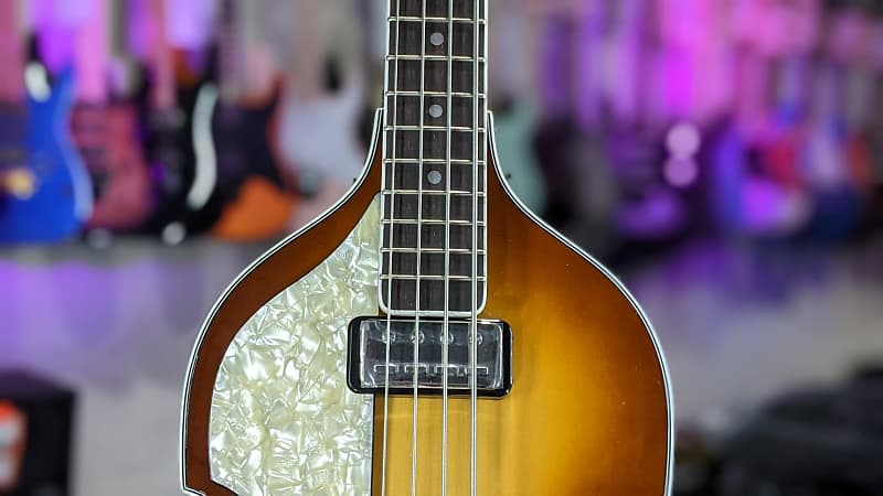 Hofner Left Handed Violin Bass 500 Sunburst w/ Case Authorized Dealer *FREE PLEK WITH PURCHASE*! 009