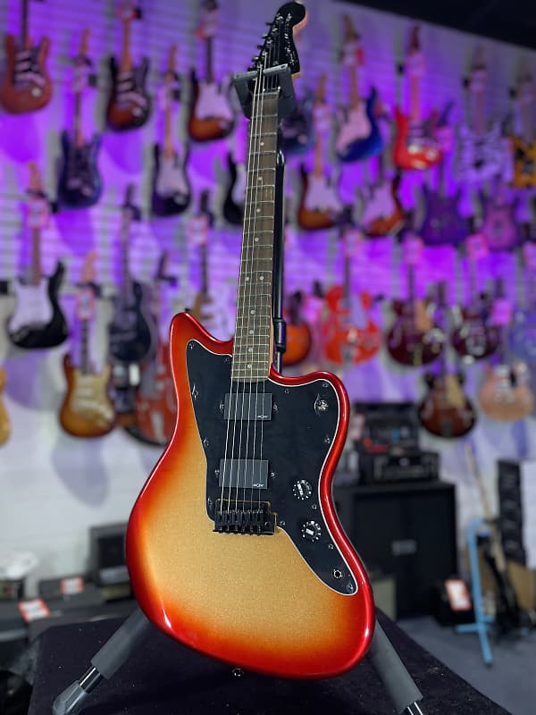 Squier Contemporary Active Jazzmaster HH Electric Guitar - Sunset Metallic *FREE PLEK WITH PURCHASE*! 734