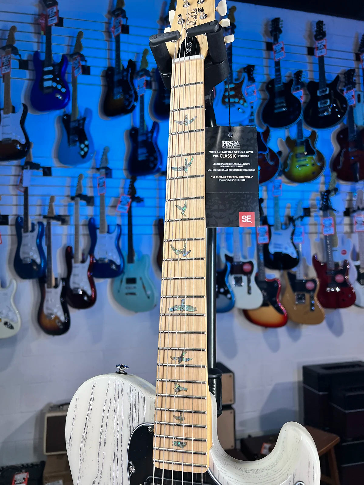 PRS SE NF53 2025 - White Doghair with PRS S2 Gig Bag, Signature Dealer, GET PLEK'D! 957