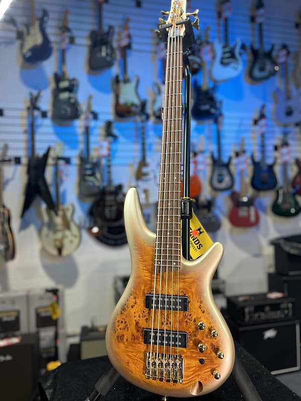 Ibanez SR Standard 5-string Electric Bass - Mars Gold Metallic Burst  Authorized Dealer! 103 GET PLEK’D!