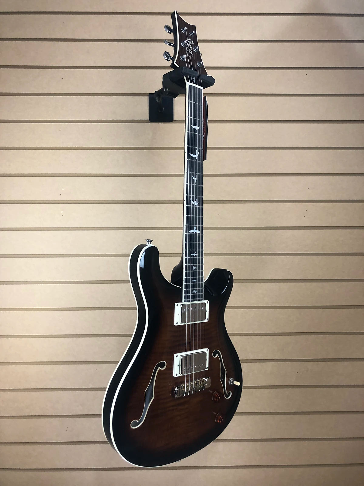 SE Hollowbody II Electric Guitar - Black Gold Burst #216