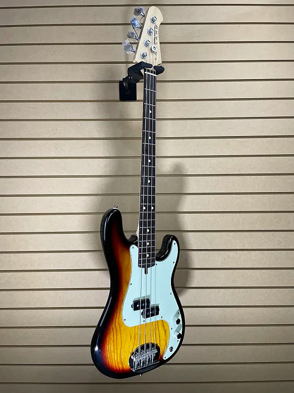 Skyline P style Vintage Bass - 3-Tone Sunburst #229