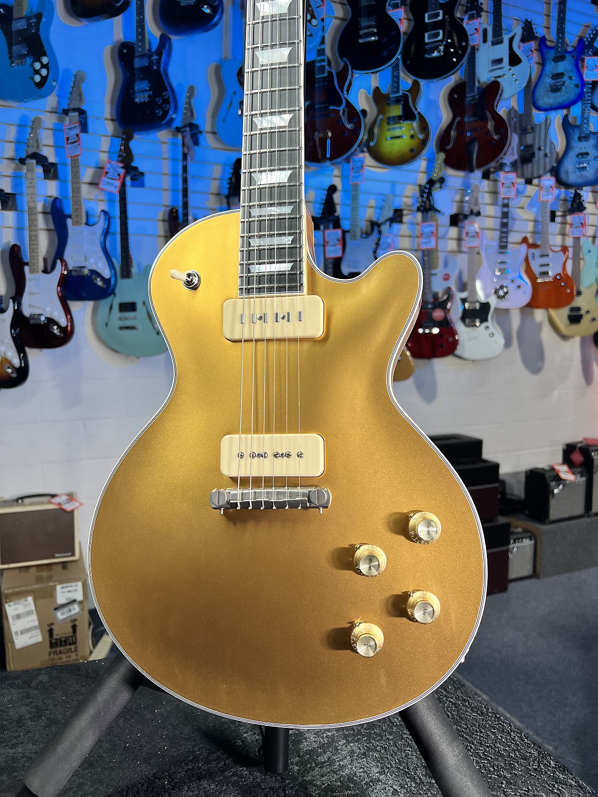 Eastman SB54/TV Limited Edition - Vintage Gold w/ OHSC, Get Plek'd! 056