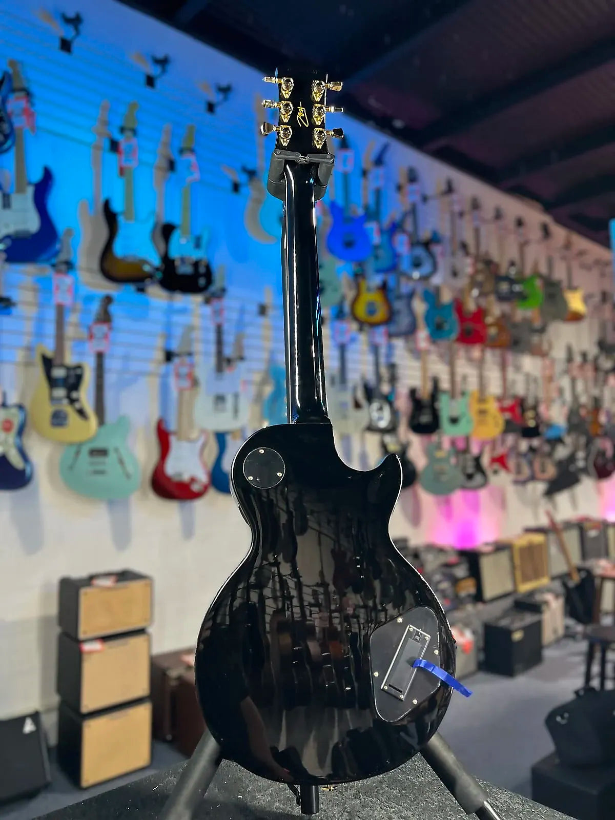 Epiphone Matt Heafy Les Paul Custom Origins - Left-handed Electric Guitar - Ebony, GET PLEK’D Free! 733