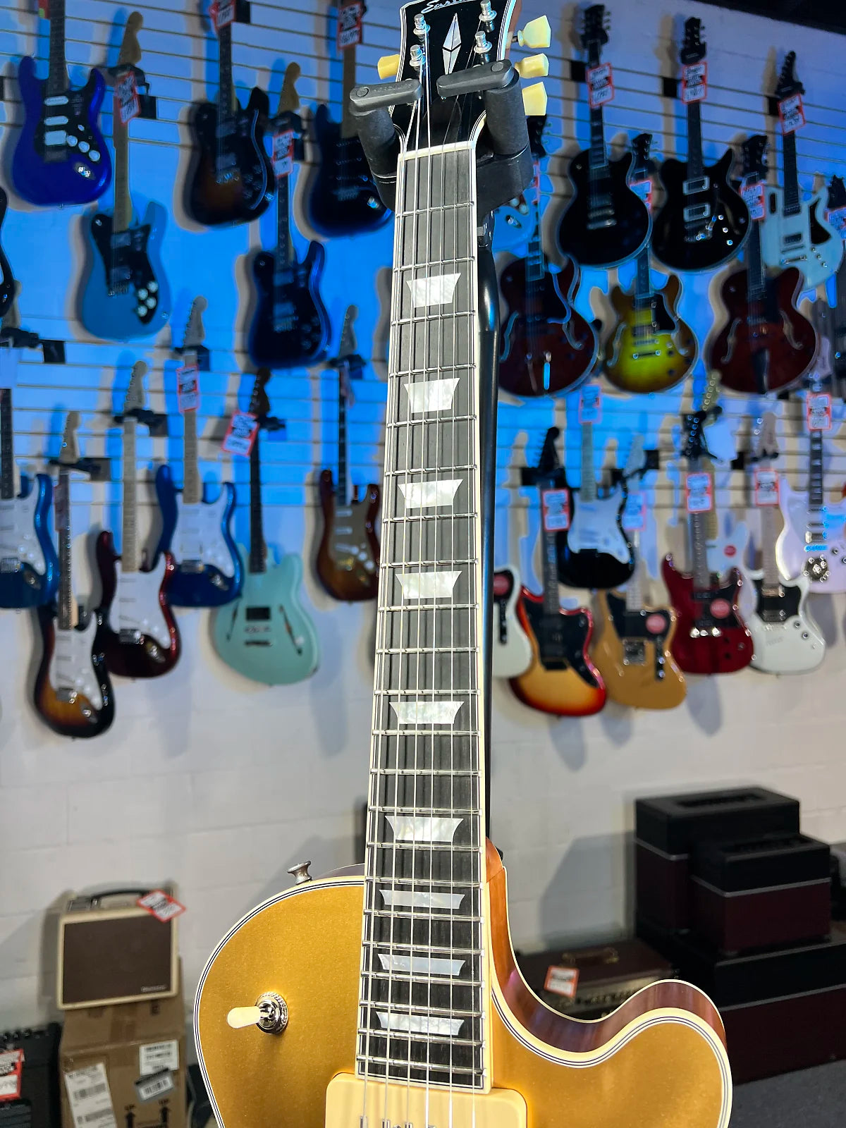 Eastman SB54/TV Limited Edition - Vintage Gold w/ OHSC, Get Plek'd! 056