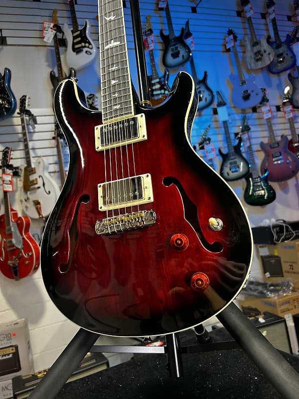 PRS SE Hollowbody Standard Electric Guitar - Fire Red Burst *FREE PLEK WITH PURCHASE* 261 GET PLEK’D!