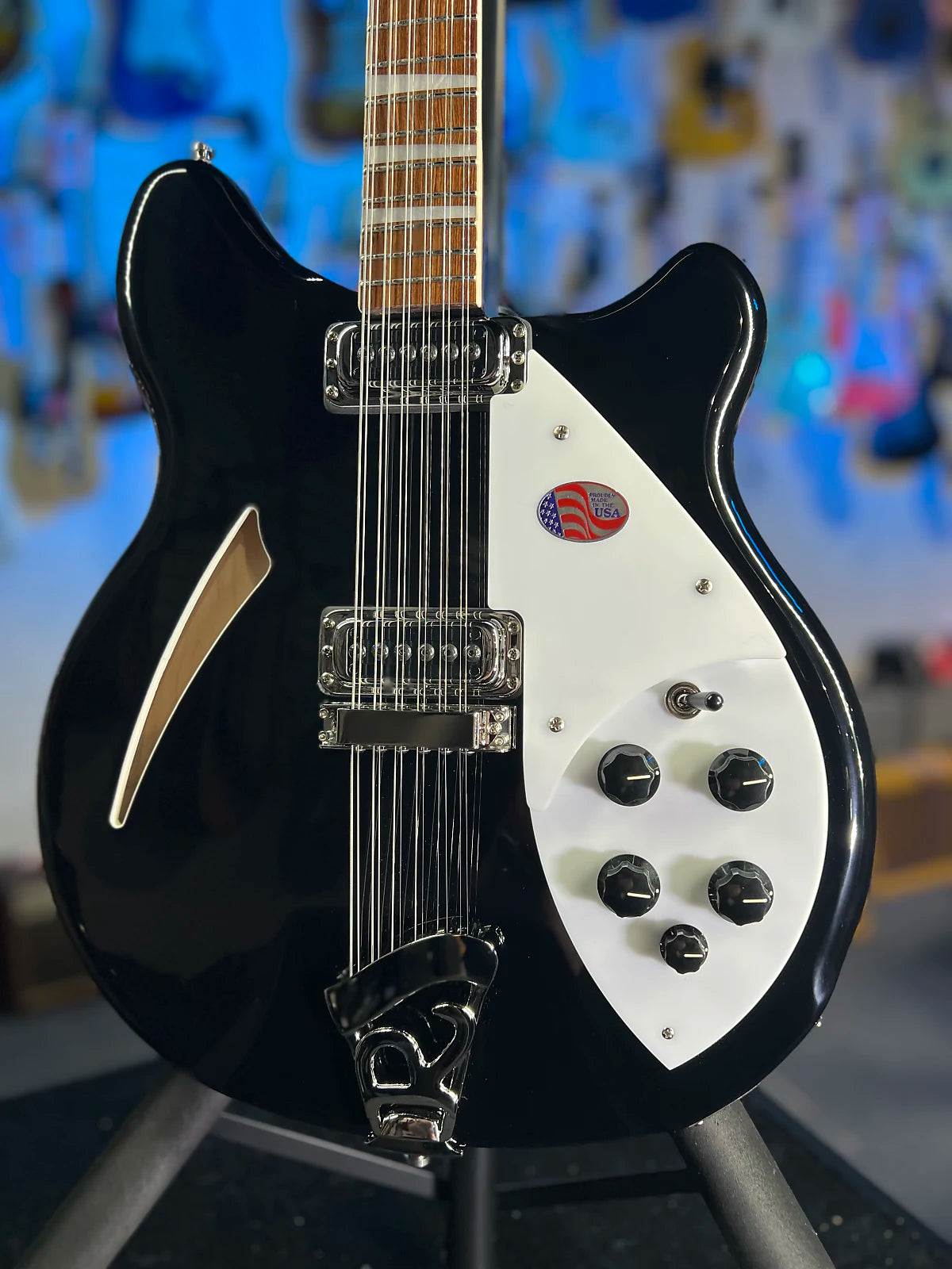 New 2025 Rickenbacker 360/12 12-String 360 Electric, Jetglo / OHSCase 734