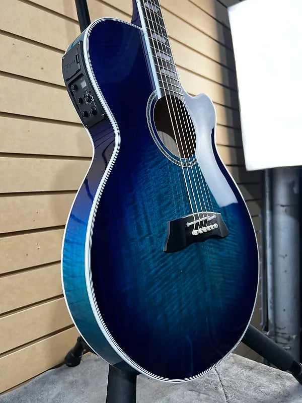 TSP178AC Thinline Acoustic-Electric Guitar - See-thru Blue Burst #636