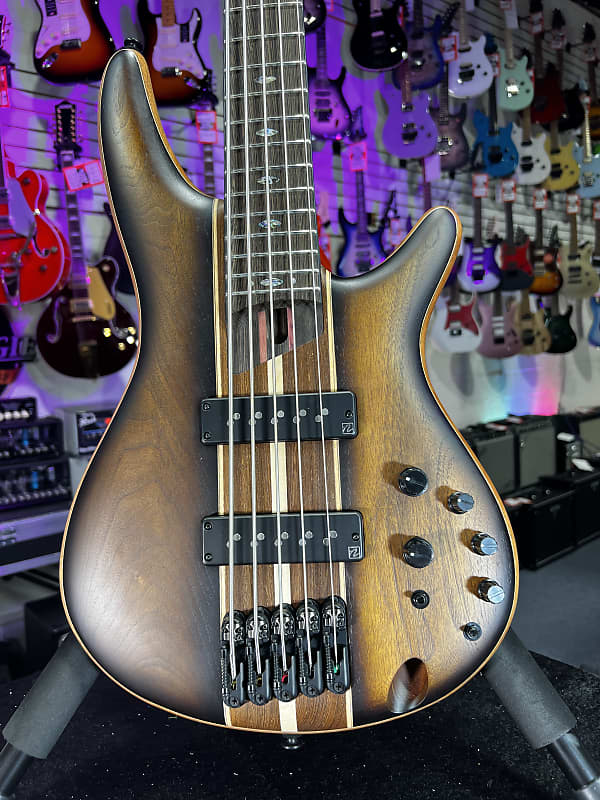 Ibanez Premium SR1355B 5-string Bass Guitar - Dual Mocha Burst Flat Auth Dealer Free Ship! 398 GET PLEK’D!