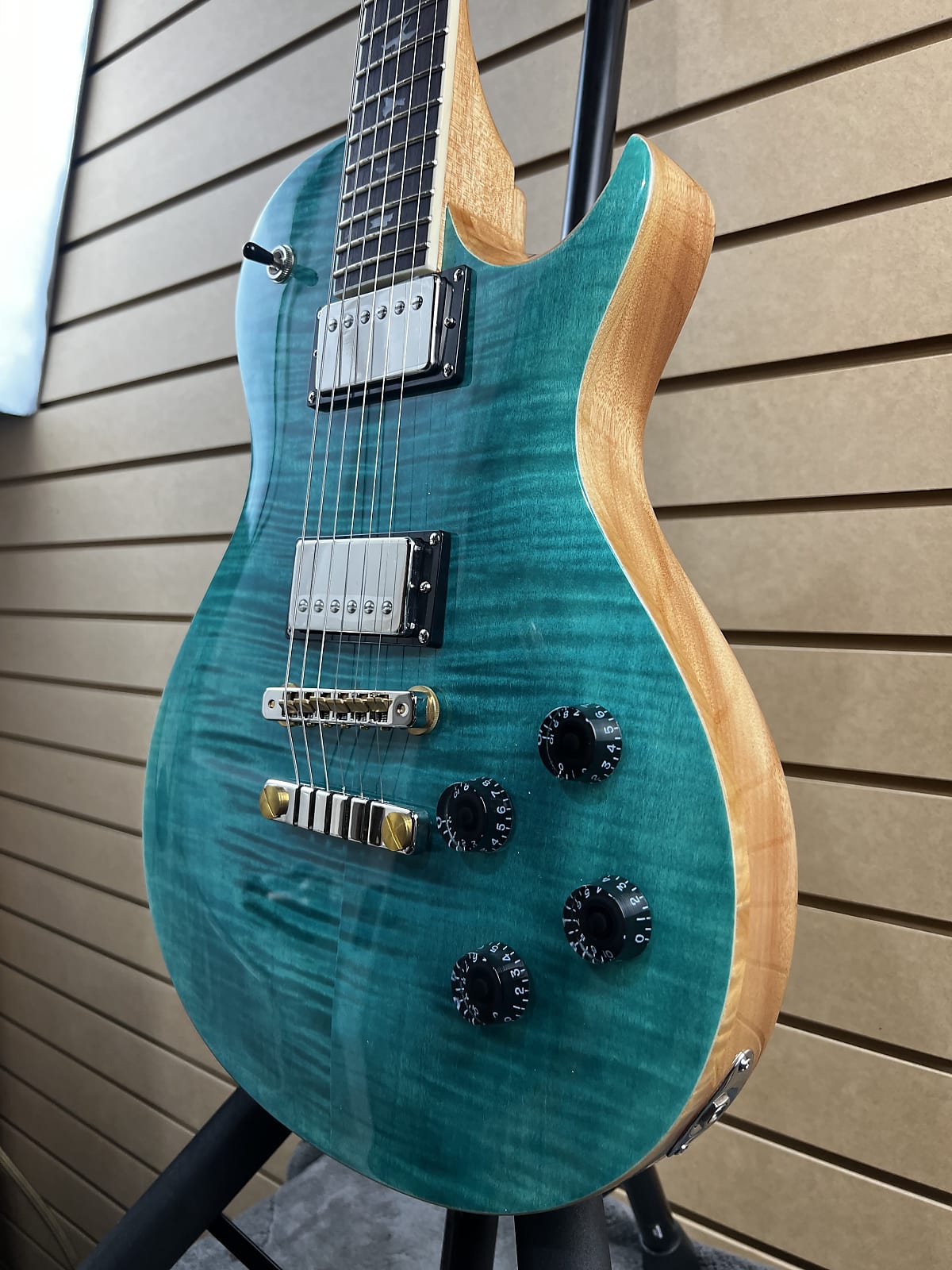 SE McCarty 594 Singlecut Electric Guitar - Turquoise #973