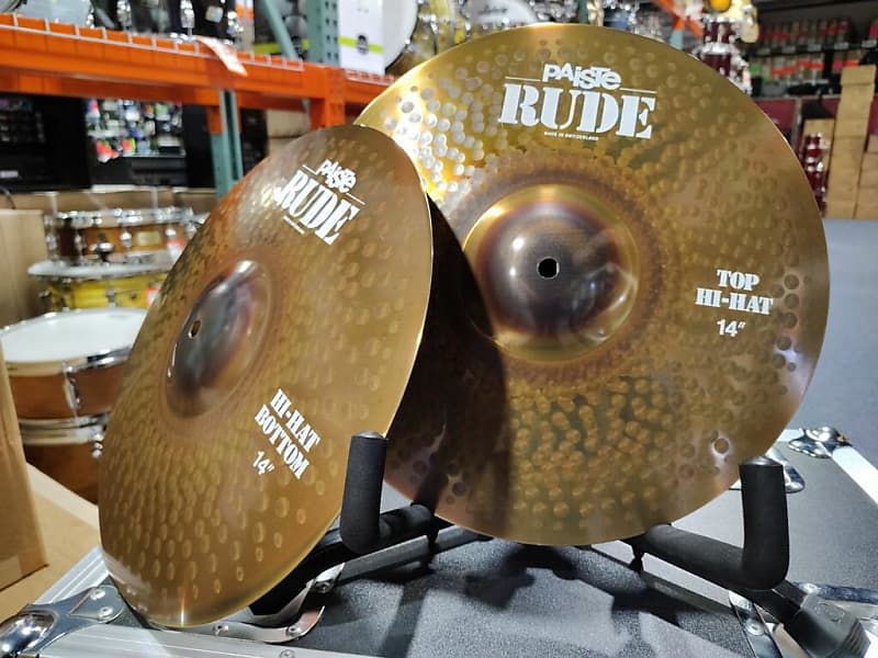 Paiste 14 inch RUDE Hi-hat Cymbals, Pair, New / Authorized Dealer, Free Ship