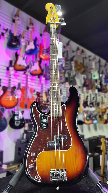 Fender American Professional II Precision Bass LEFTY 3-Tone Sunburst Rosewood | OHSC + Free Ship 173