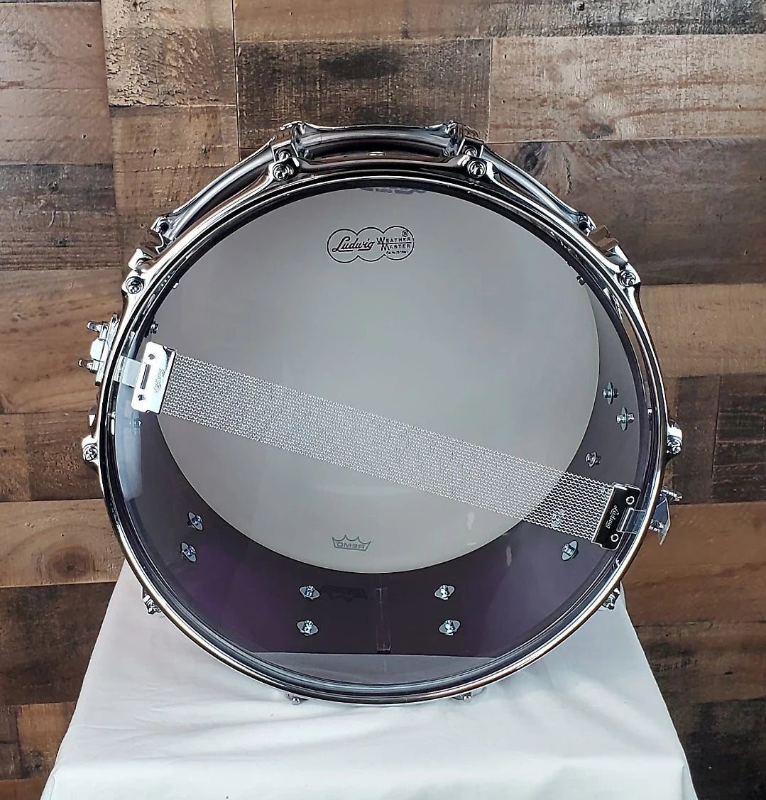 Ludwig Vistalite Snare Drum - 6.5-inch x 14-inch - Violet,  14x6.5 Auth Dealer