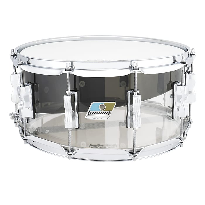 Ludwig Vistalite 50th Anniv Fab 9x13 / 16x16 / 14x22 W/ 6.5x14 Snare Pat E Clear Smoke IN STOCK