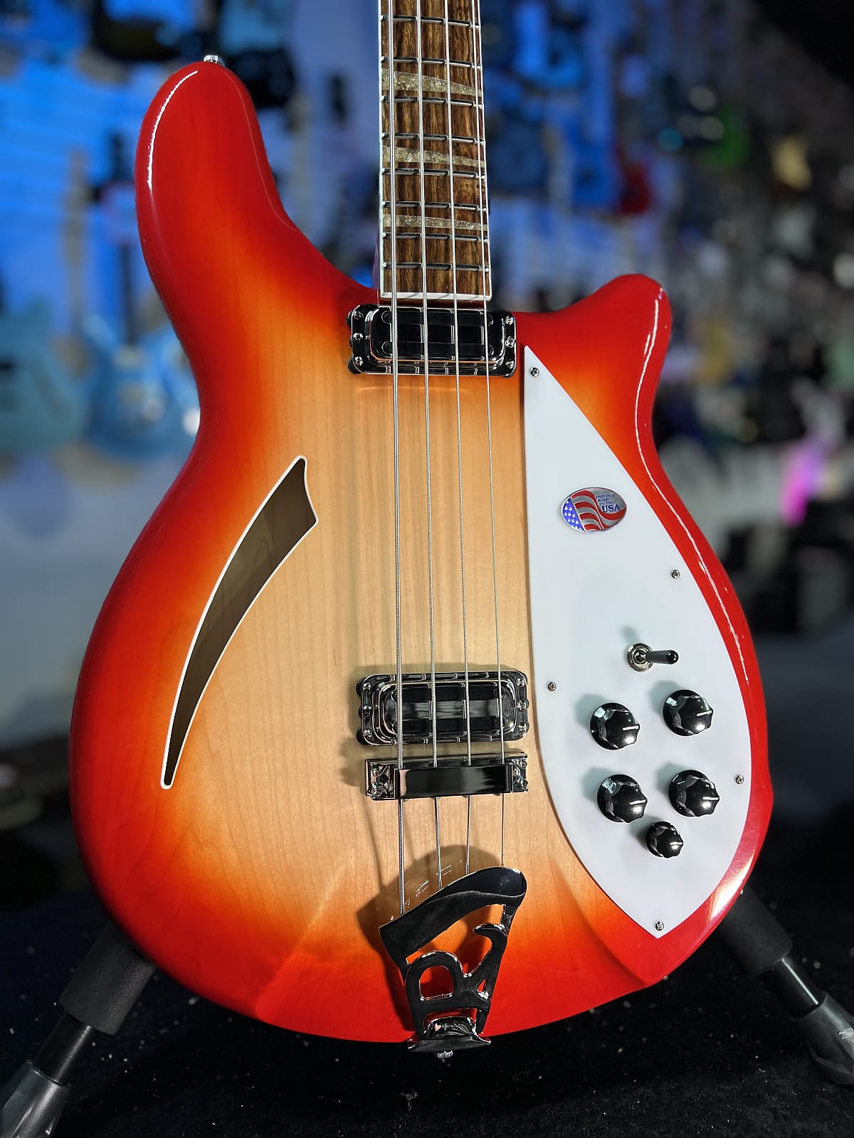 Rickenbacker 4005V 2024 - Fireglo w RIC Vintage Style Case, Auth Dealer, Free Ship 675