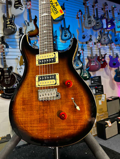 PRS SE Custom 24 Black Gold Sunburst