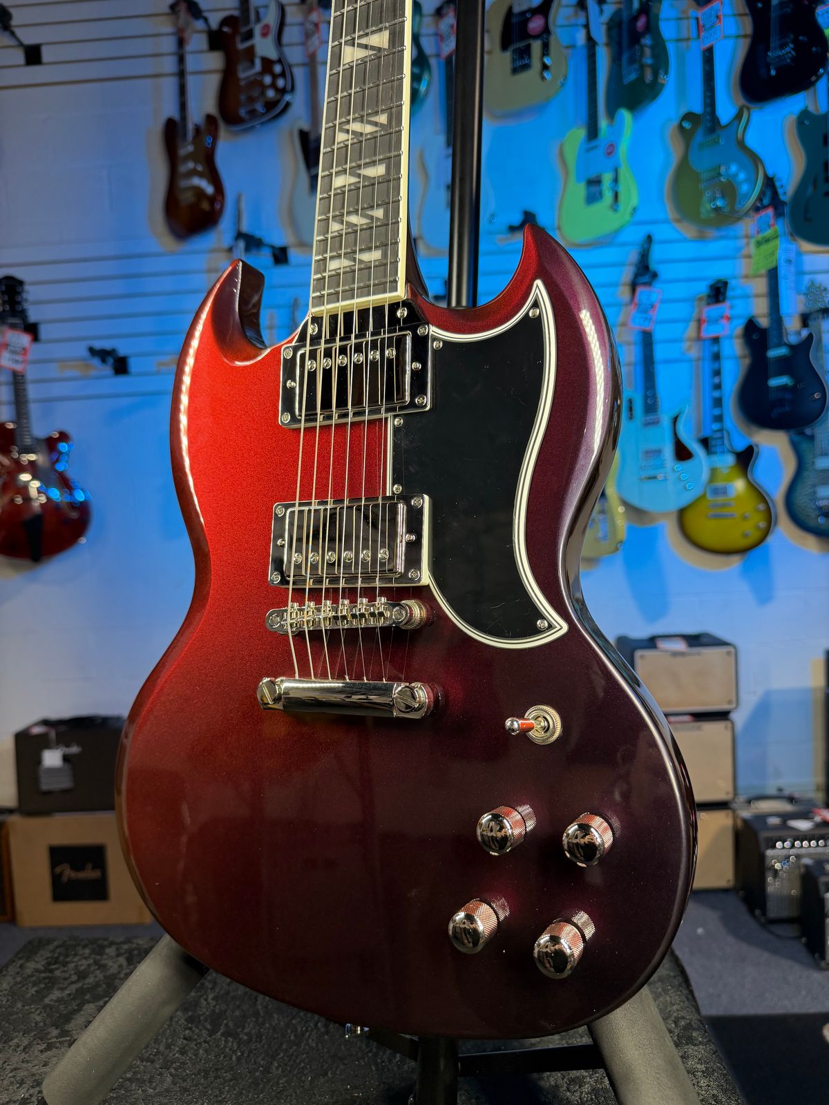 Epiphone Futura SG Custom Midnight Ember Shift