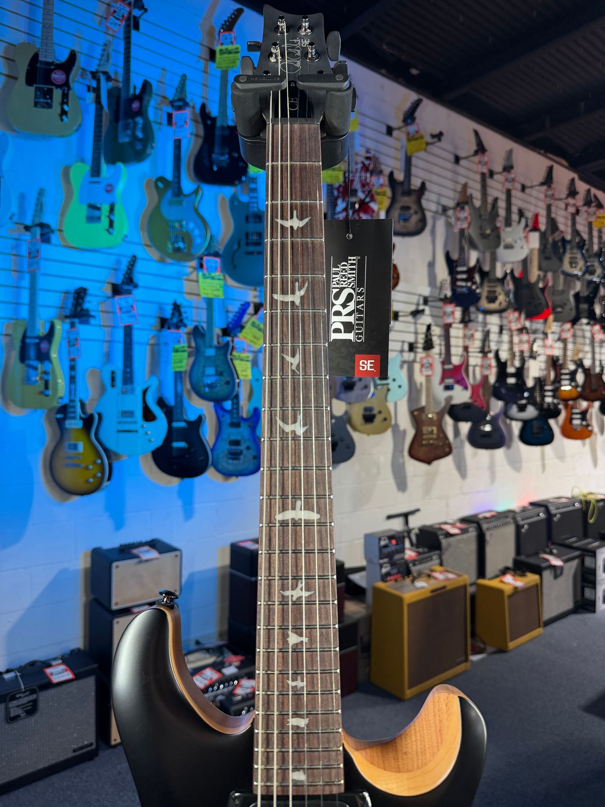 PRS SE CE 24 Satin - Flat Black Top, C&M Exclusive - Black