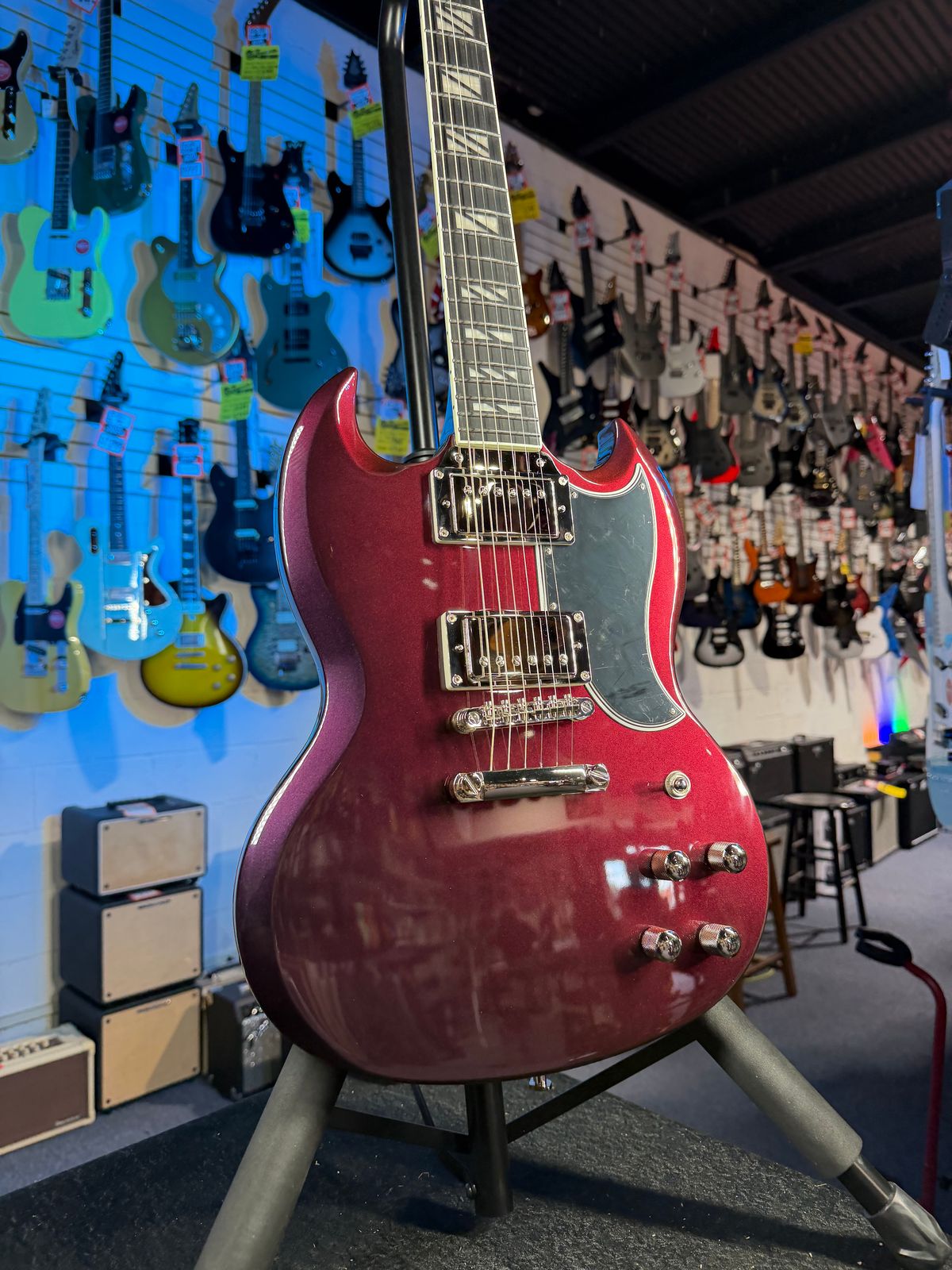 Epiphone Futura SG Custom Midnight Ember Shift