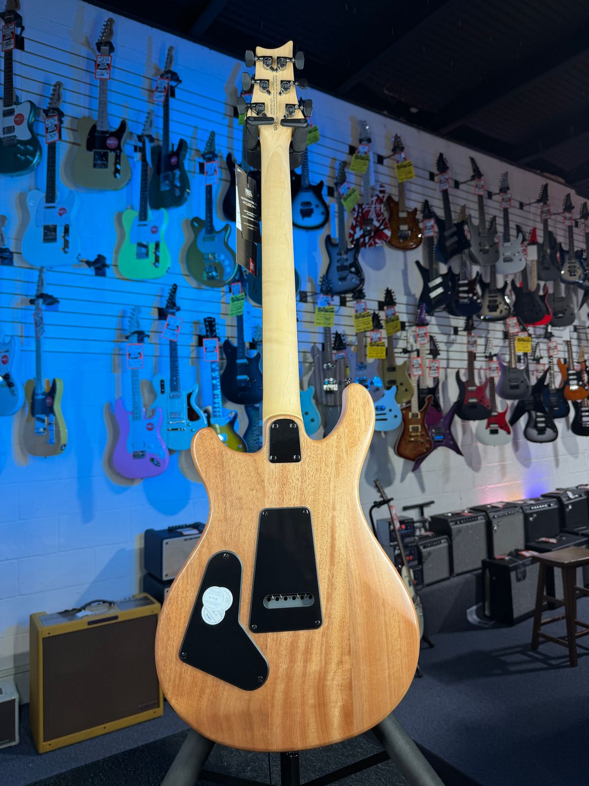 PRS SE CE 24 Satin - Flat White Top, C&M Exclusive - Black / Smoked Hardware # 555
