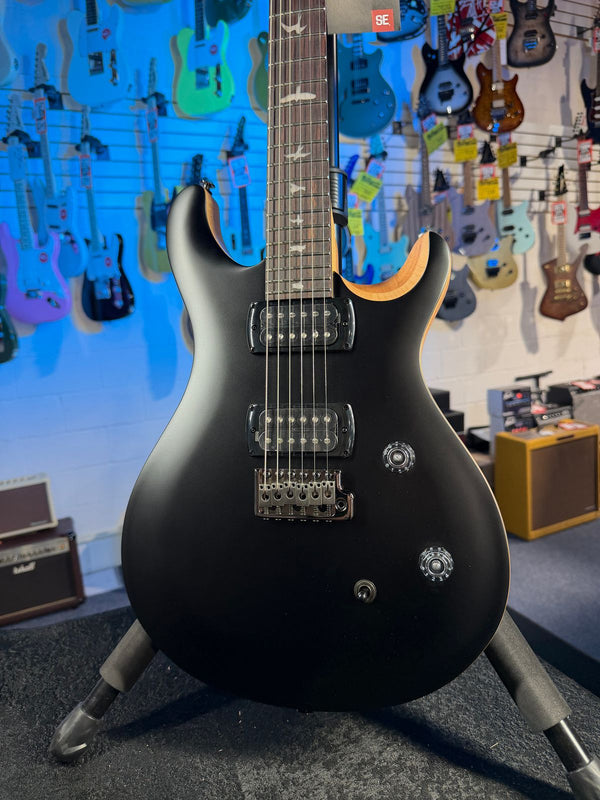 PRS SE CE 24 Satin - Flat Black Top, C&M Exclusive - Black