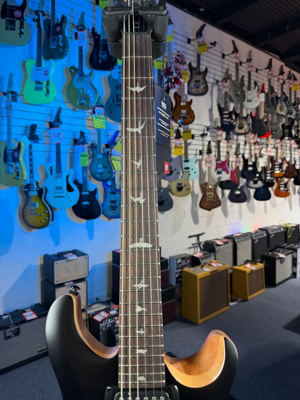 PRS SE CE 24 Satin - Flat Black Top, C&M Exclusive - Black