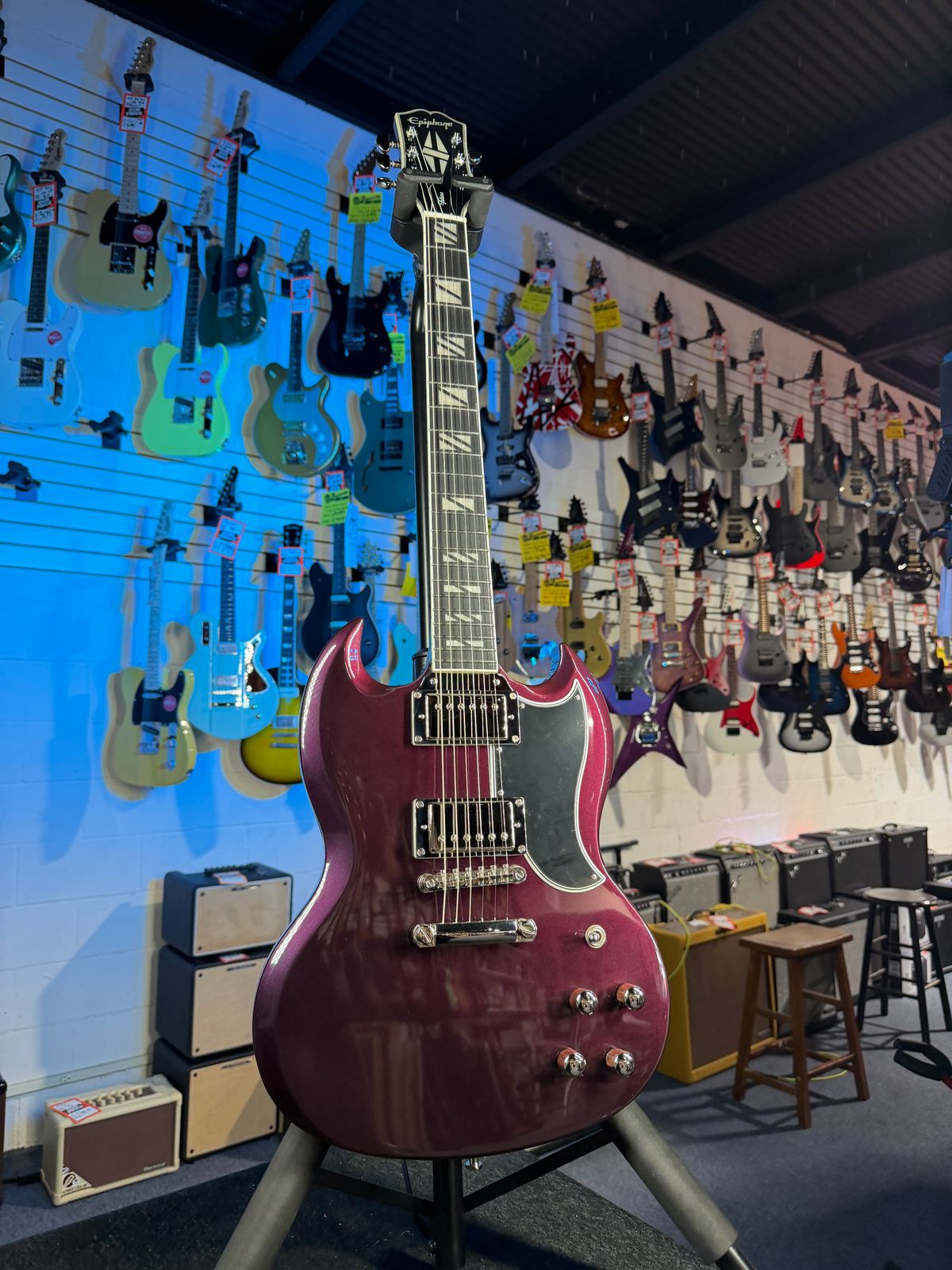 Epiphone Futura SG Custom Midnight Ember Shift