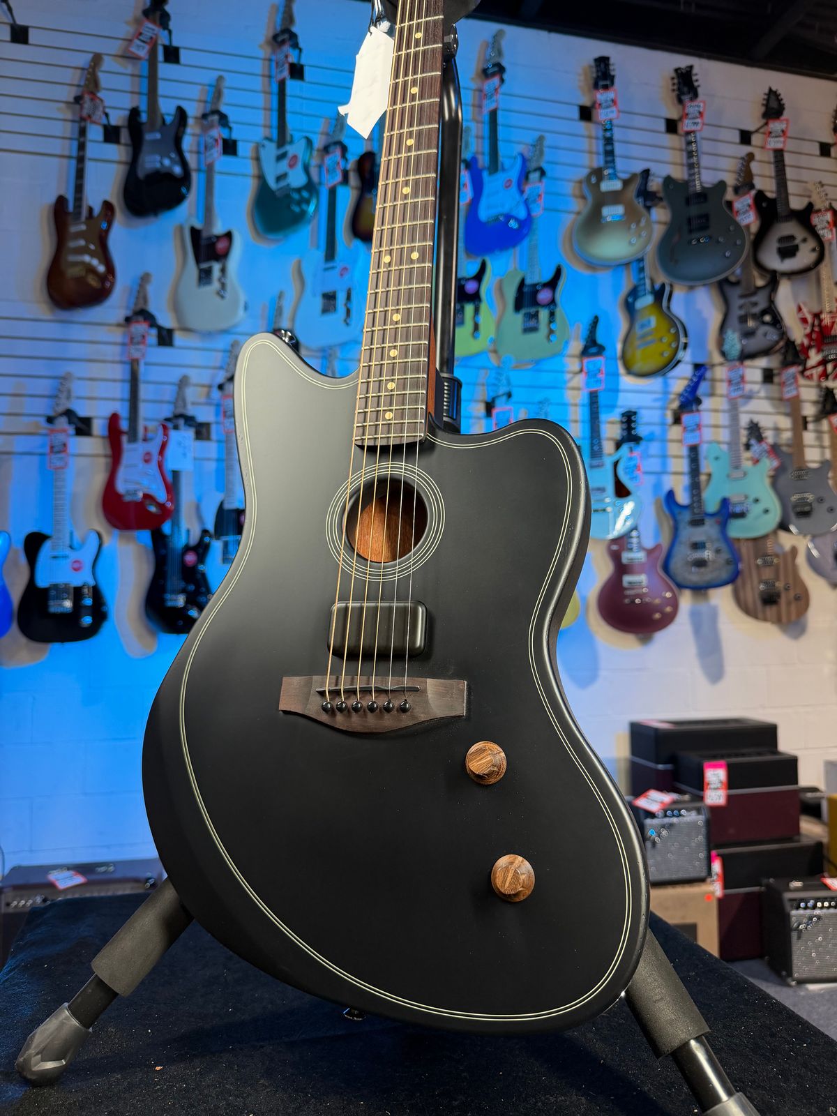 Fender Acoustasonic Standard Jazzmaster Black