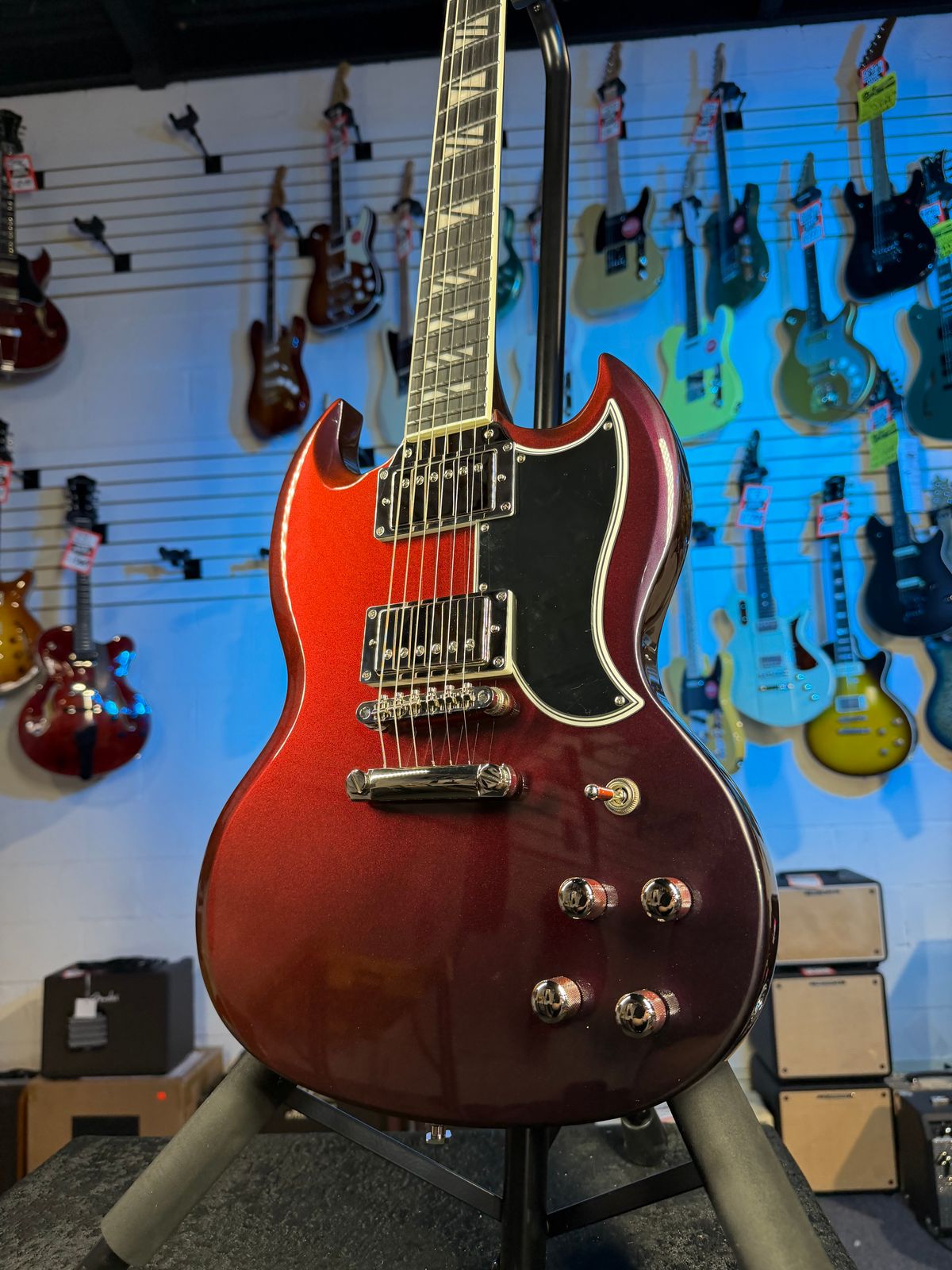 Epiphone Futura SG Custom Midnight Ember Shift