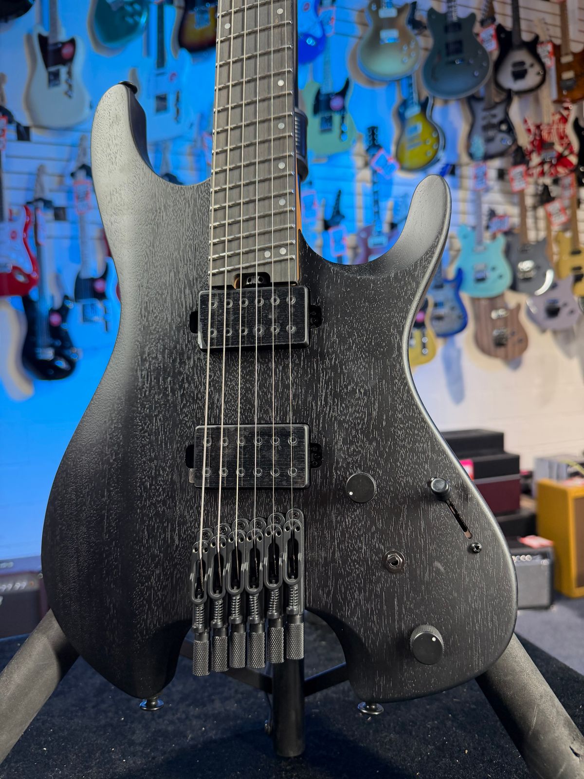 banez QX52B Electric Guitar - Weathered Black w/Gig Bag & Free PLEK 117