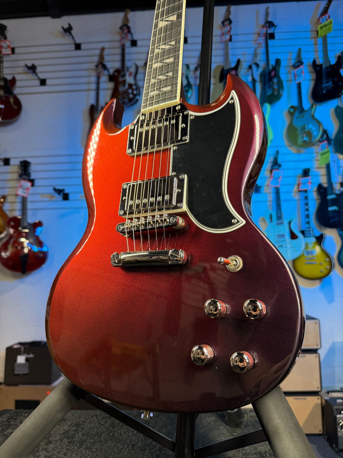 Epiphone Futura SG Custom Midnight Ember Shift