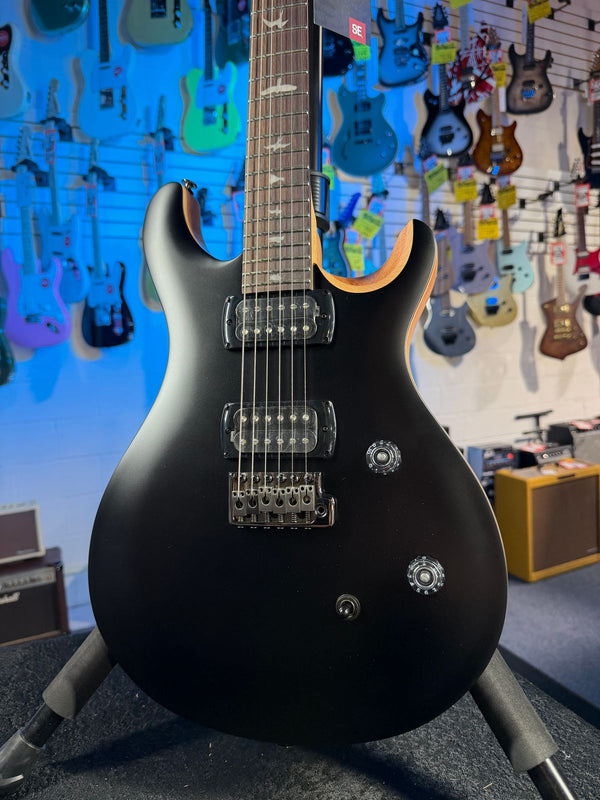 PRS SE CE 24 Satin - Flat Black Top, C&M Exclusive - Black
