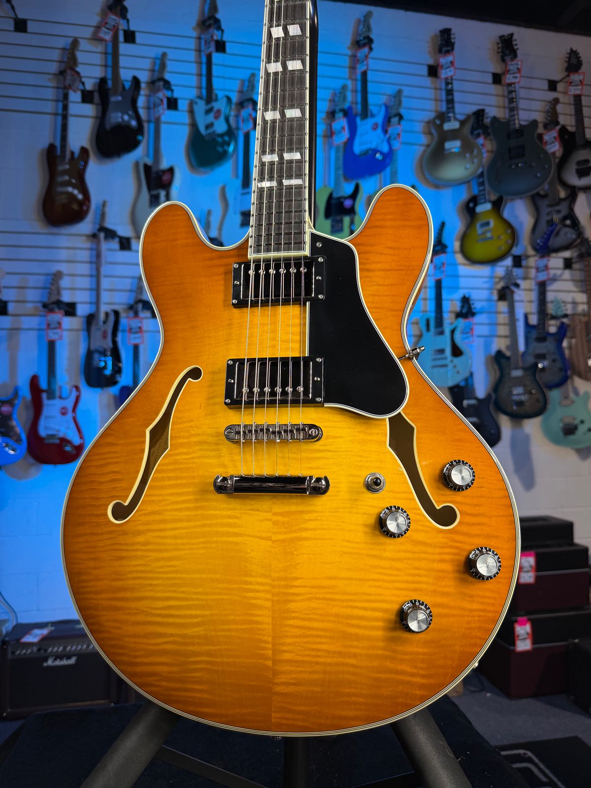 Eastman T486-GB Thinline Semi-Hollowbody Goldburst