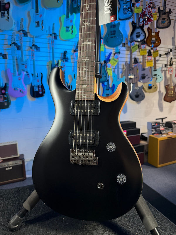 PRS SE CE 24 Satin - Flat Black Top, C&M Exclusive - Black