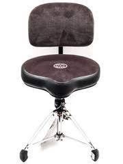 Roc-N-Soc NR O-K Nitro Gas Drum Throne with Backrest - Gray