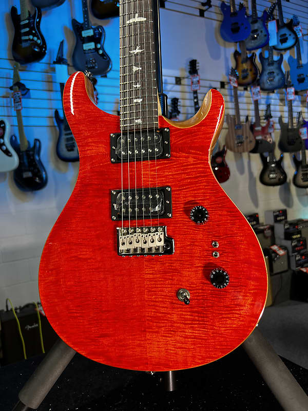 PRS SE Custom 24-08 Electric Guitar - Blood Orange GET PLEK'D! 020