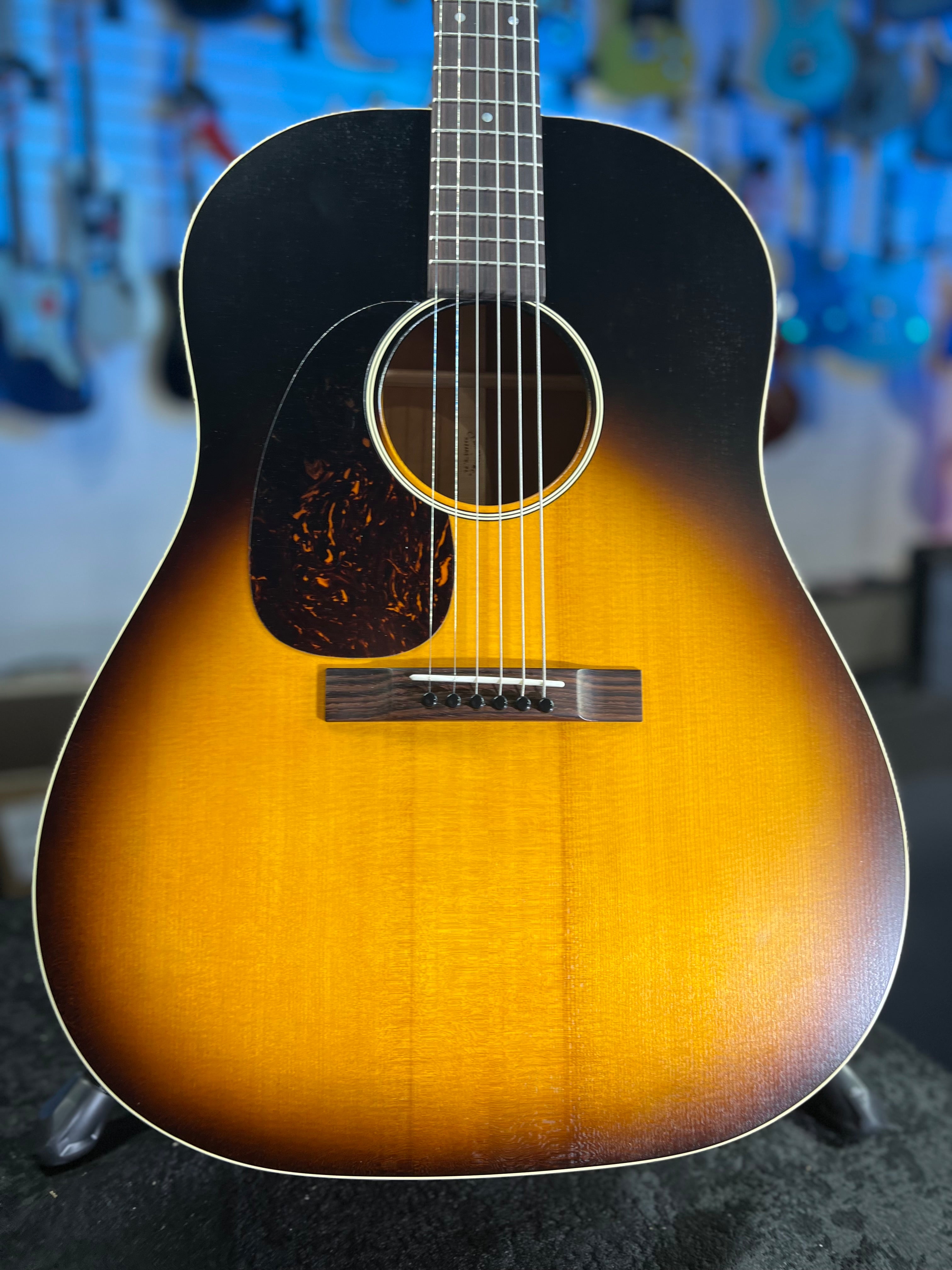 Martin DSS-17 Left-handed Acoustic Guitar - Whiskey Sunset Burst Auth Deal Free Ship! 758 GET PLEK’D!