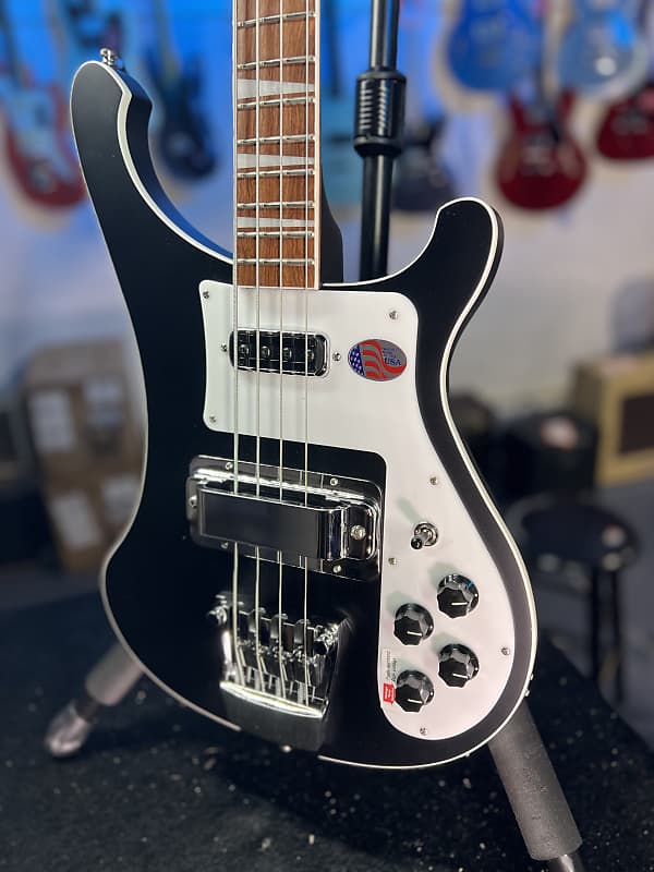 NEW 2024 Rickenbacker 4003MBL Matte Black 4-String Bass 4003 | OHSCase 770 Auth Dealer