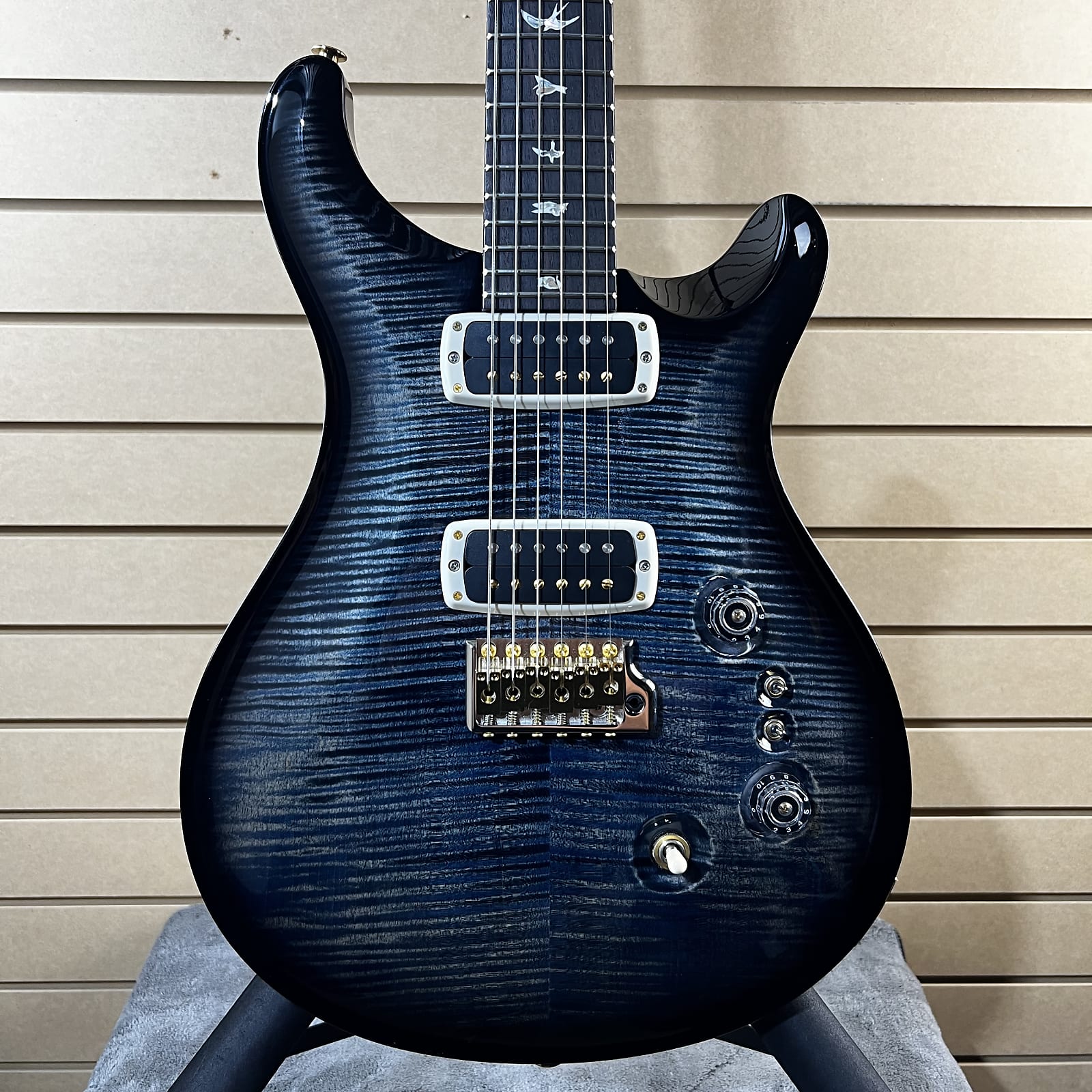 Custom 24-08 10-Top Electric Guitar - Faded Whale Blue Wrap Burst #833