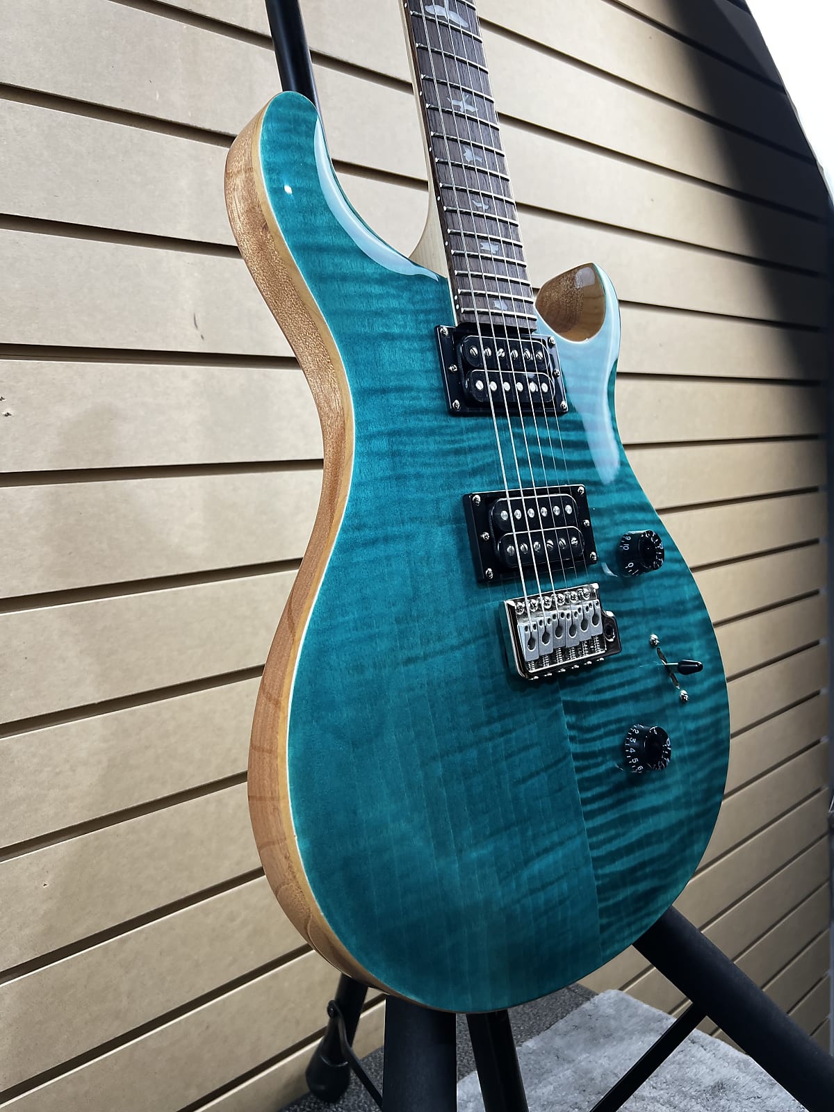 SE Custom 24 Electric Guitar - Turquoise #479