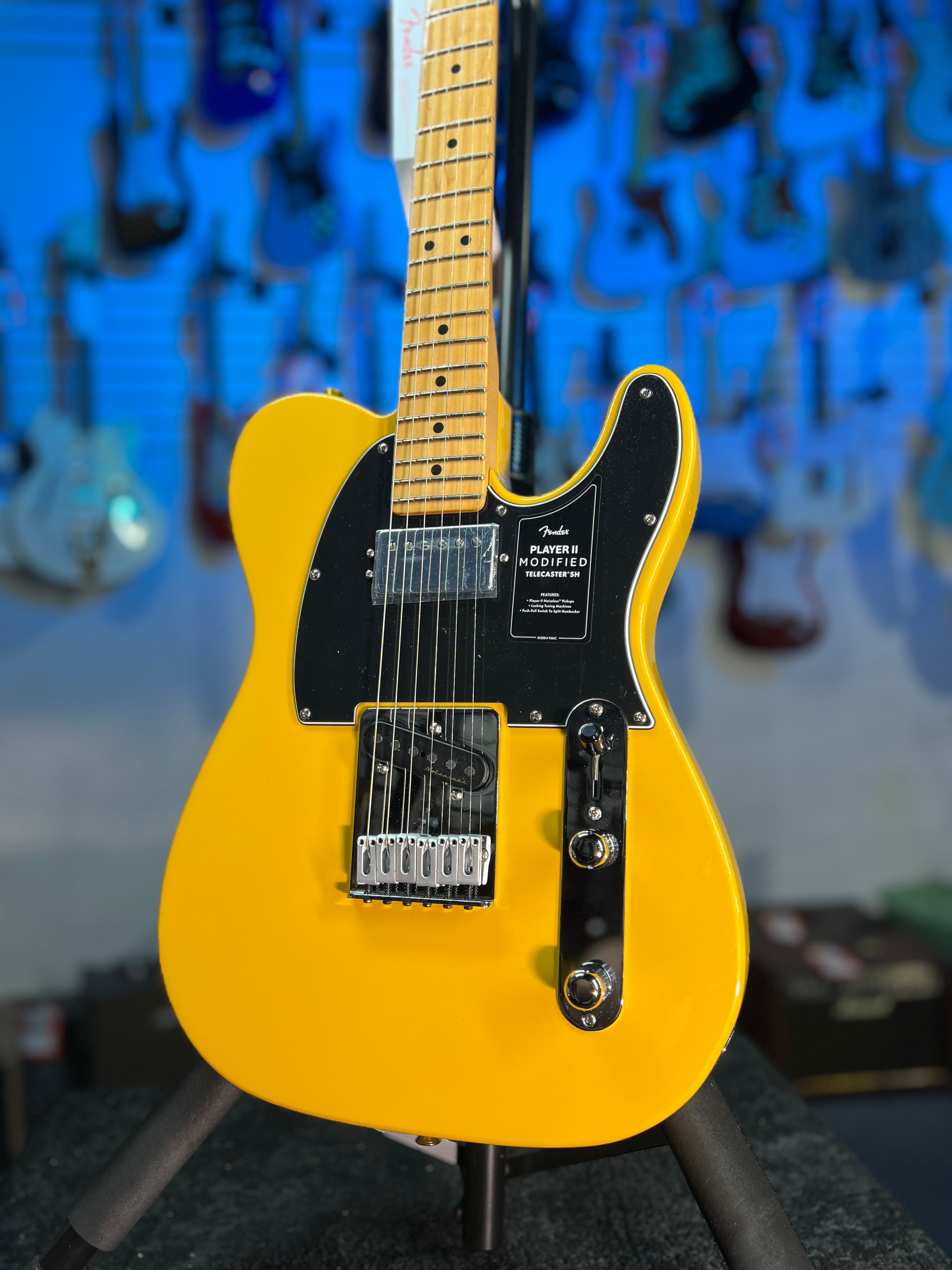Fender Player II Modified Telecaster SH 2025 - Sunshine Yellow, with Fender Gig Bag, Free Plek and Setup, 482
