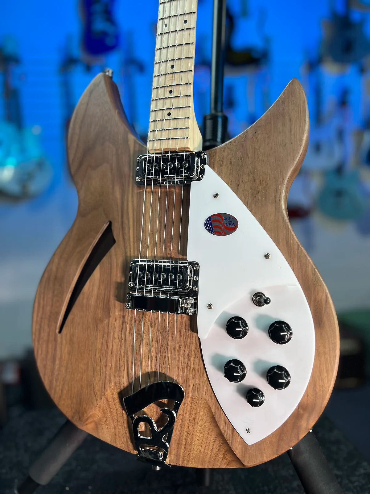 New 2025 Rickenbacker 330 Walnut Guitar w/ Ric OHSCase, Free Ship 785 AthDlr 330